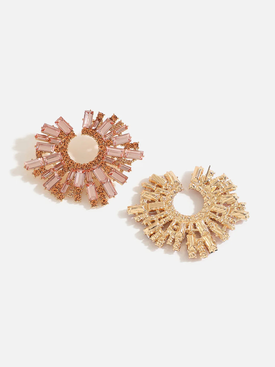 Gold Plated Designer Stone Stud