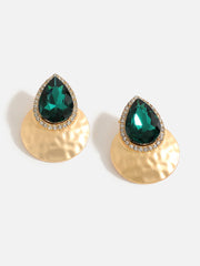 Gold Plated Designer Stone Drop Earring