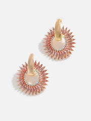 Gold Plated Designer Stone Drop Earring