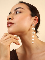 Gold Plated pearls Drop Earring