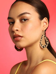 Gold Plated Designer Drop Earring