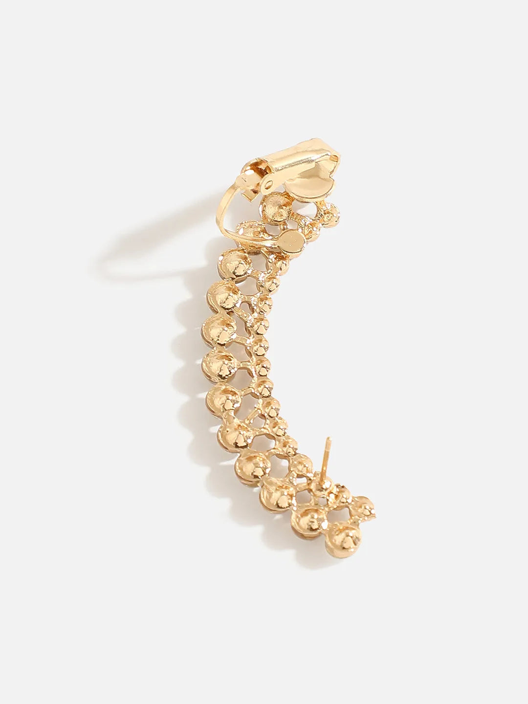 Gold Plated Designer Stone Ear Cuffs