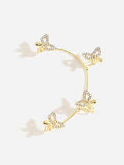 Gold Plated Designer Stone Ear Cuffs