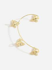 Gold Plated Designer Stone Ear Cuffs