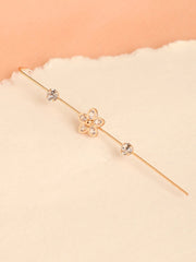 Gold Plated Designer Stone Ear Cuffs