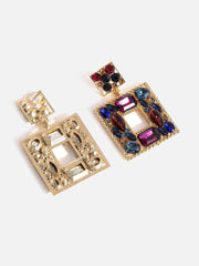 SOHI - Gold Plated Designer Stone Drop Earring