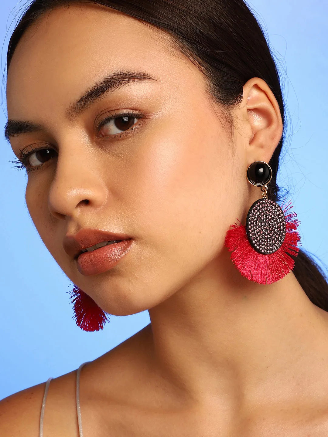 Trendy Designer Stone Drop Earring