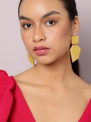 Gold Plated Designer Stone casual Drop Earring