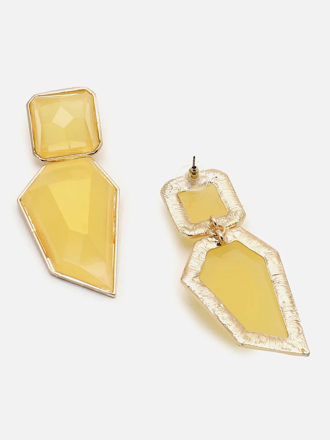 Gold Plated Designer Stone casual Drop Earring