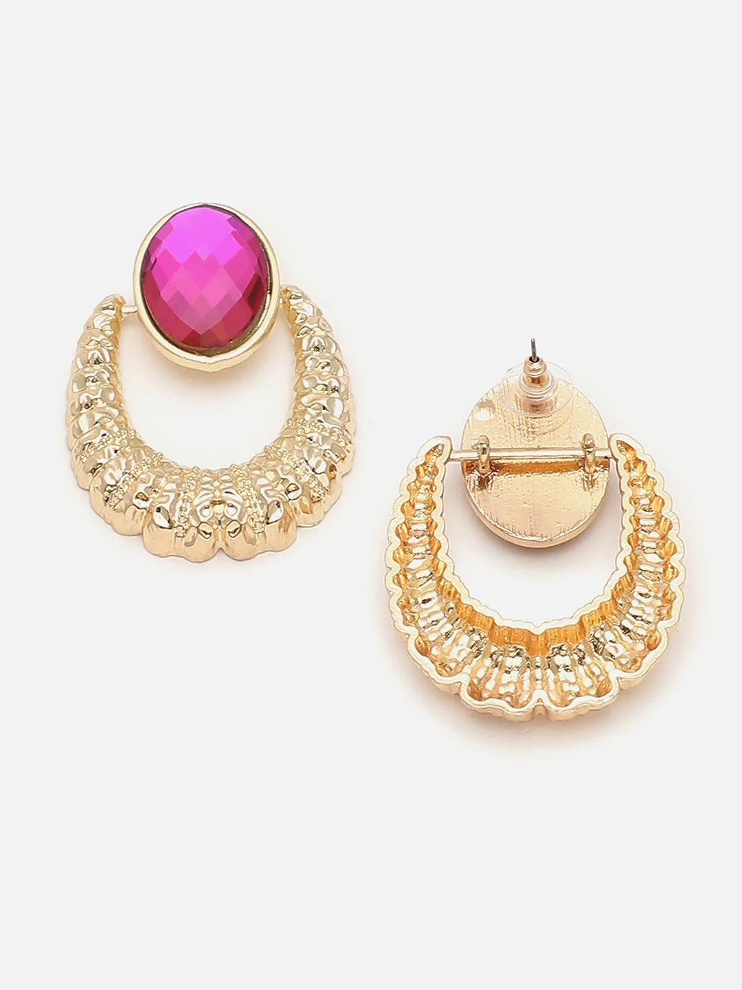 Gold Plated Party Designer Stone Drop Earring