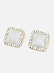 Gold Plated Party Designer Stone Stud