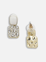 Gold Plated Party Designer Stone Drop Earring