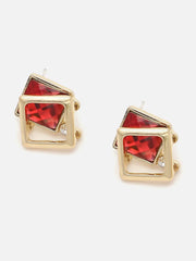 Gold Plated Party Designer Stone Stud