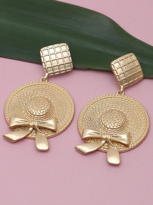 Gold Plated Party Designer Drop Earring