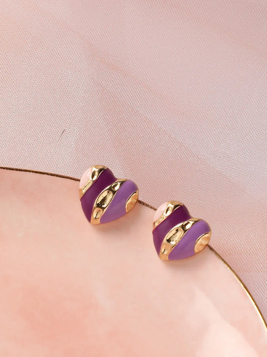 Gold Plated Party Designer Stone Stud