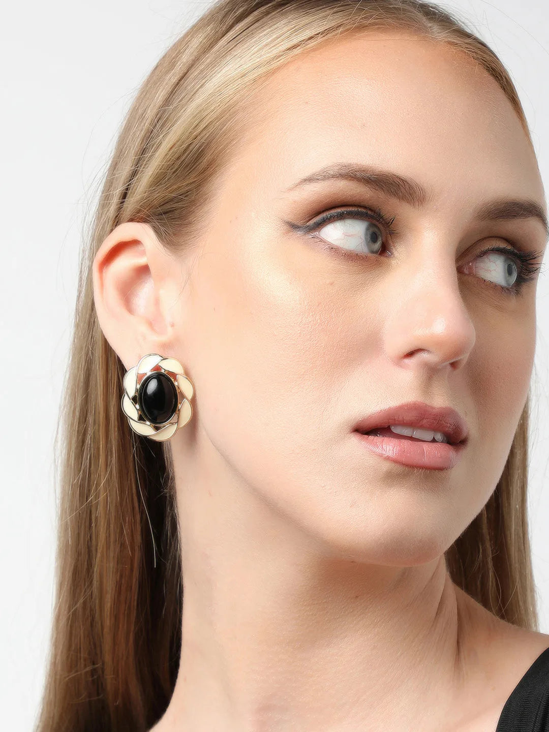 Gold Plated Party Designer Stone Stud