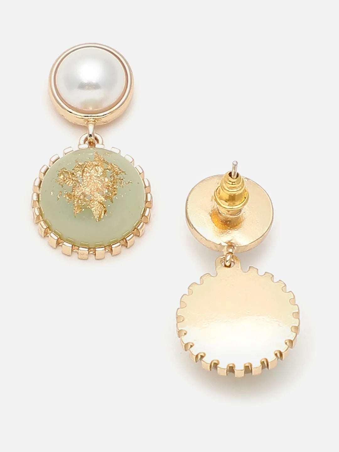 Gold Plated Party Designer Stone Drop Earring