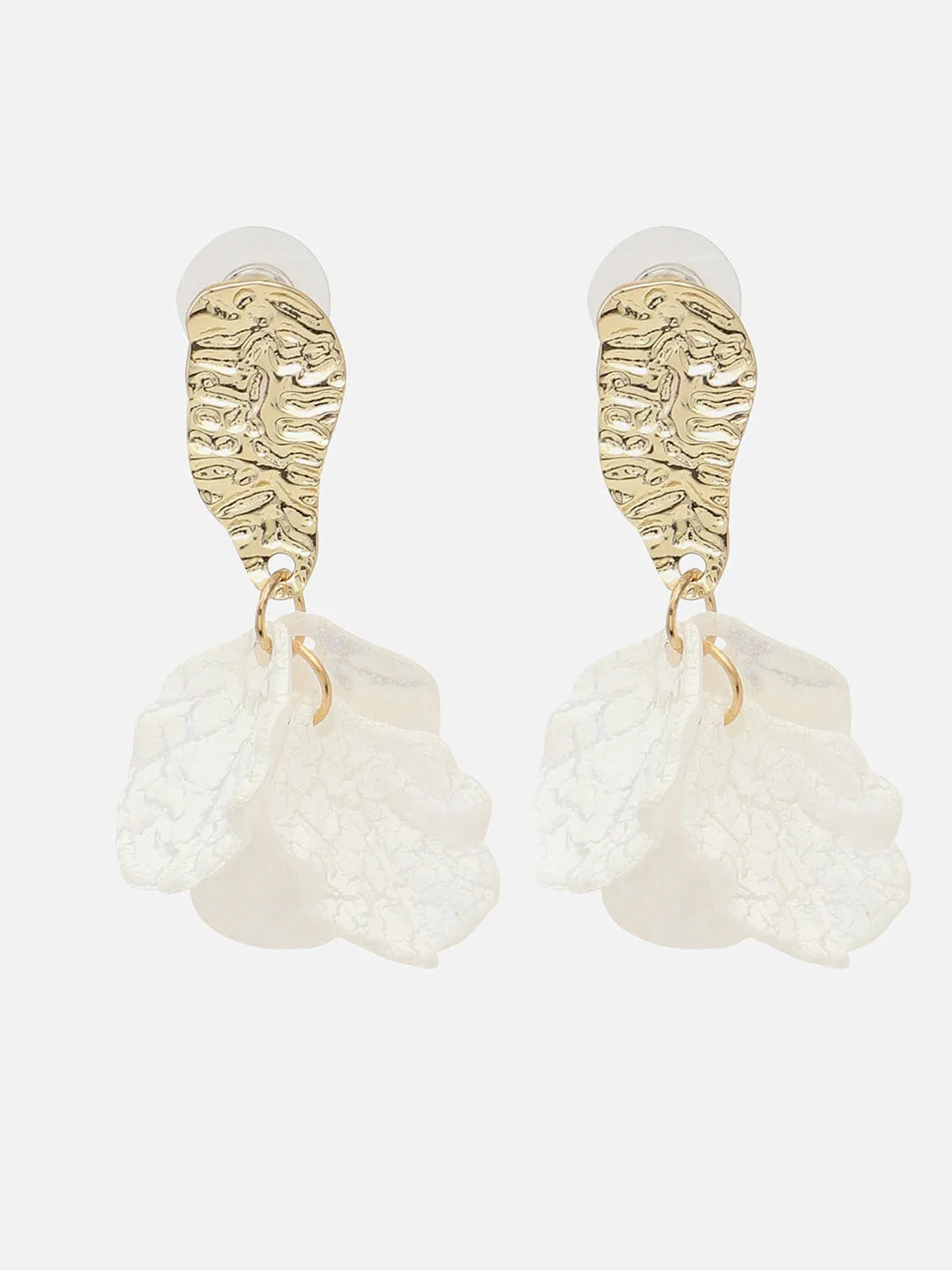 Gold Plated Party Designer Stone Drop Earring