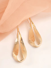 Gold Plated Party Designer Stone Drop Earring