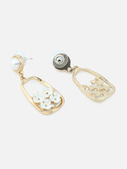 Gold Plated Party Pearls Drop Earring