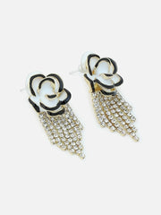 Gold Plated Party Designer Stone Drop Earring