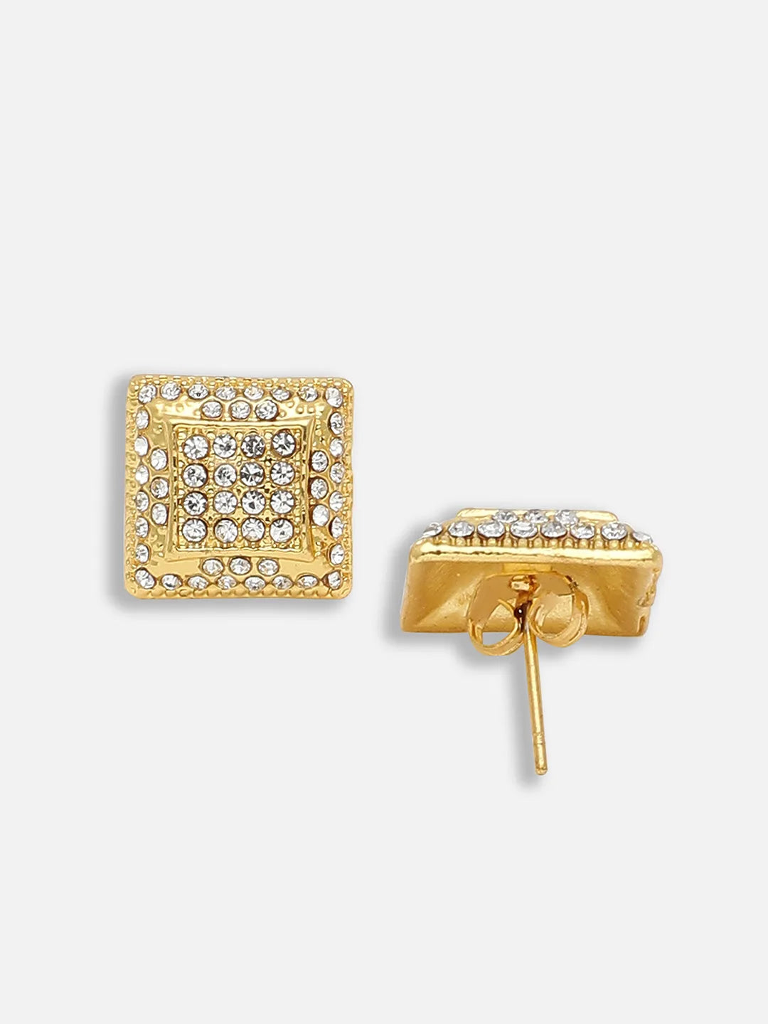 Gold Plated Party Designer Stone Stud