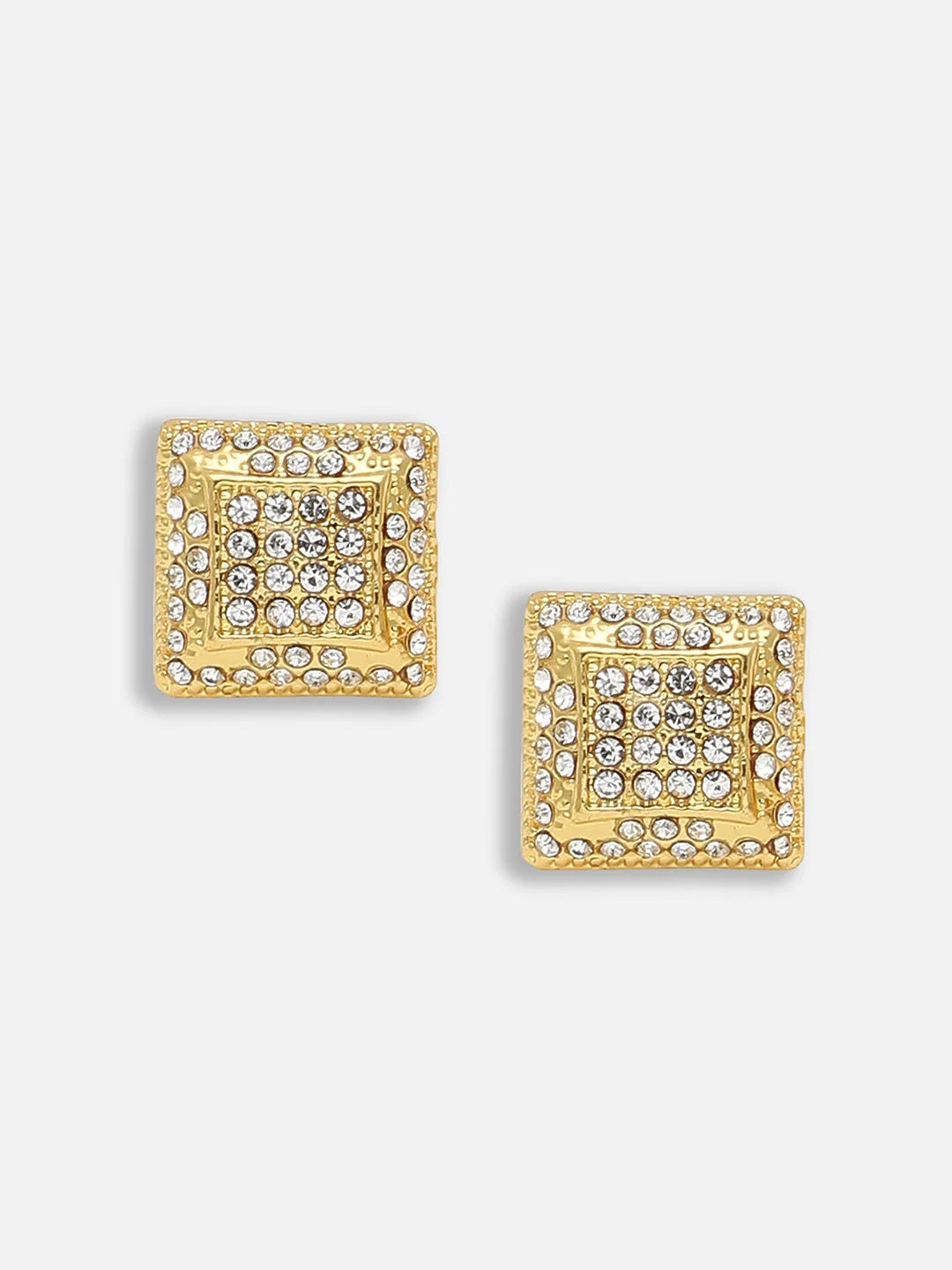 Gold Plated Party Designer Stone Stud