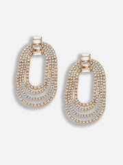 SOHI - Gold Plated Party Designer Stone Drop Earring