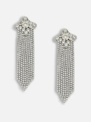 SOHI - Silver Plated Party Designer Stone Drop Earring