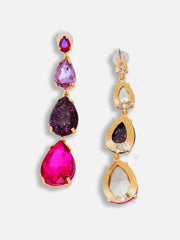 Gold Plated Party Designer Stone Drop Earring