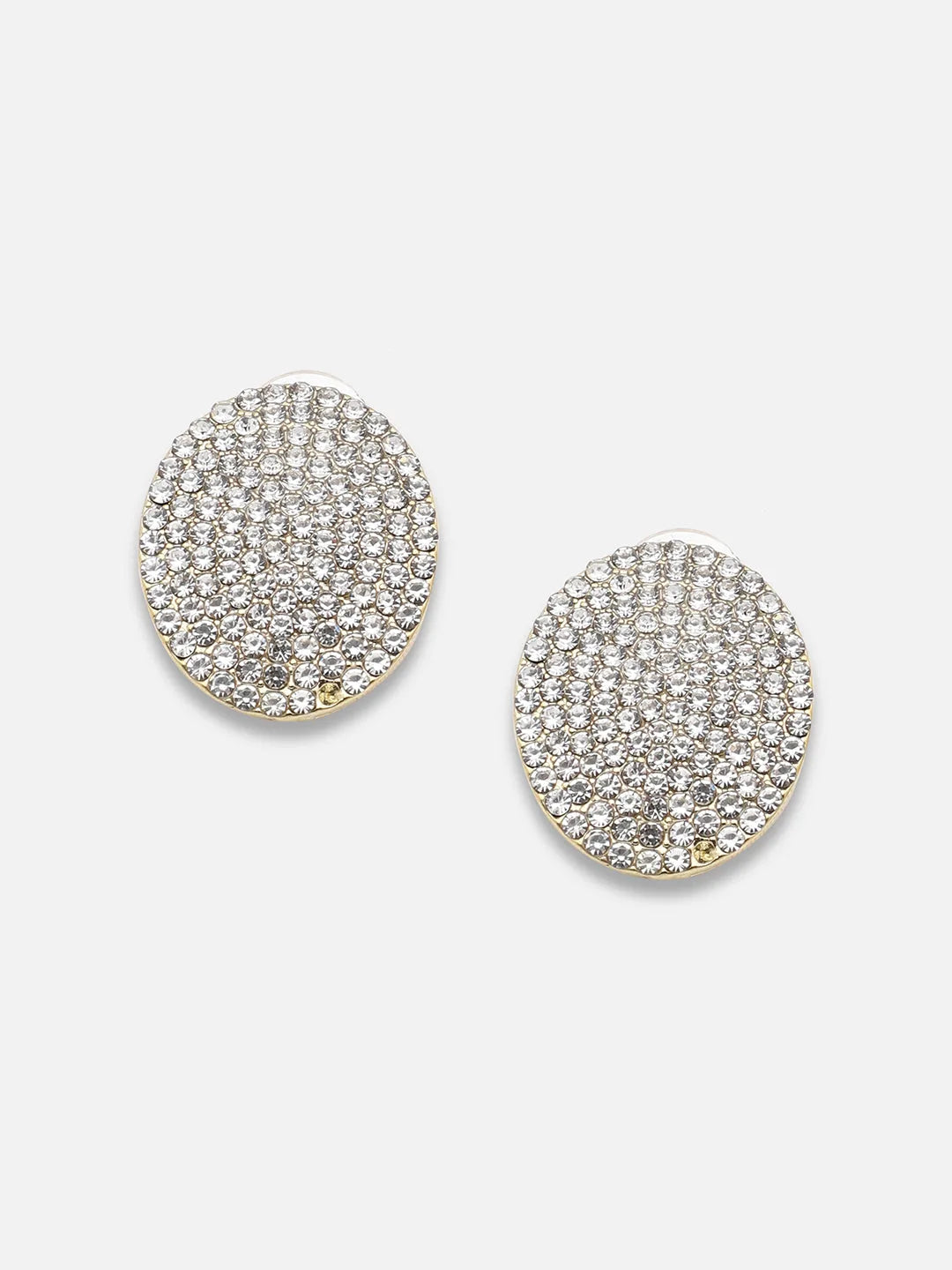 Silver Plated Party Designer Stone Stud