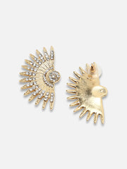 Gold Plated Party Designer Stone Stud