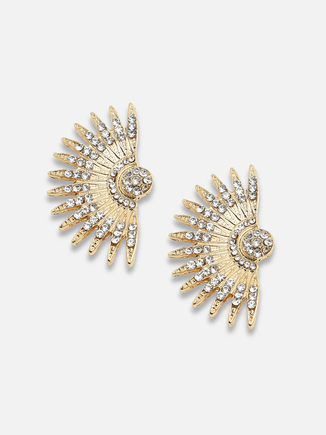 Gold Plated Party Designer Stone Stud