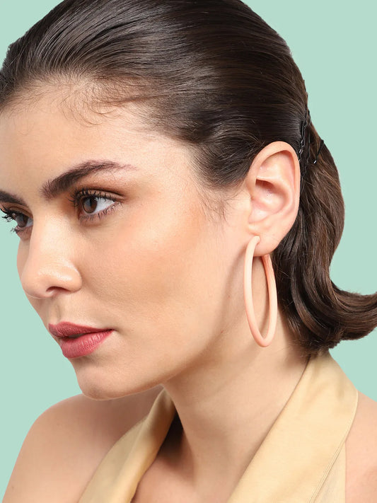 Gold Plated Party Designer Hoop Earring