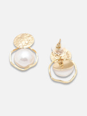 Gold Plated Party Pearls Drop Earring