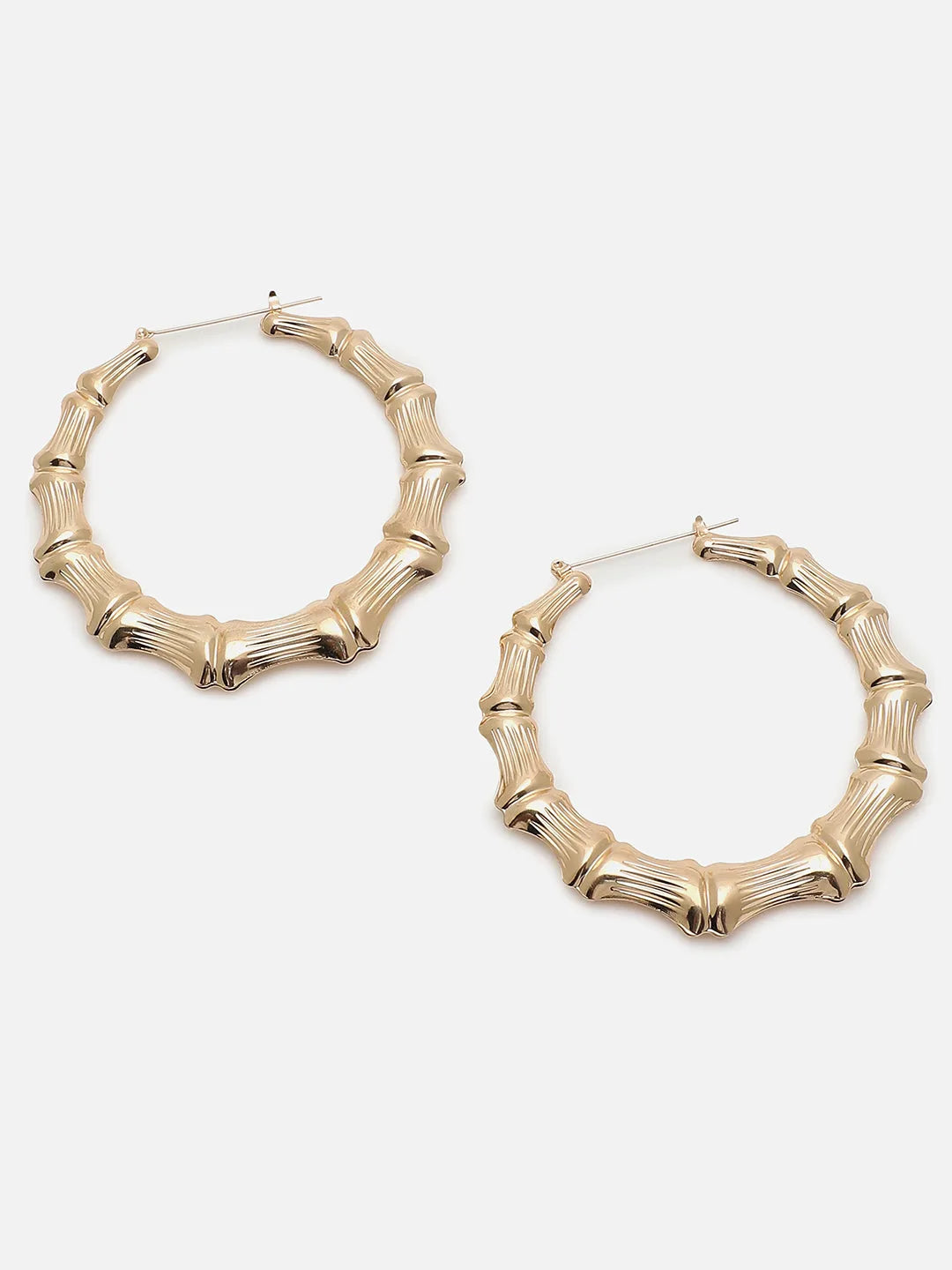 Gold Plated Designer Hoop Earring