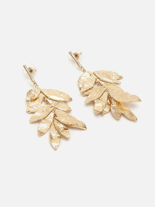 Gold Plated Designer Drop Earring