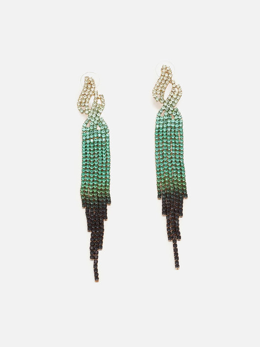 Gold Plated Beaded Drop Earring