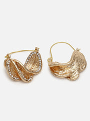 Gold Plated Designer Stone Drop Earring