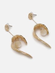 Gold Plated Pearls Drop Earring