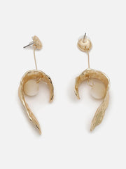 Gold Plated Pearls Drop Earring