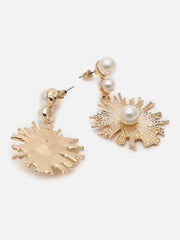 Gold Plated Pearls Drop Earring