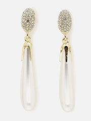 Gold Plated Beaded Drop Earring