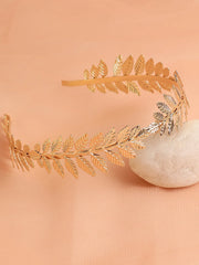 Gold Plated Designer Stone Hair Band