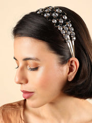 Gold Plated Designer Stone Hair Band