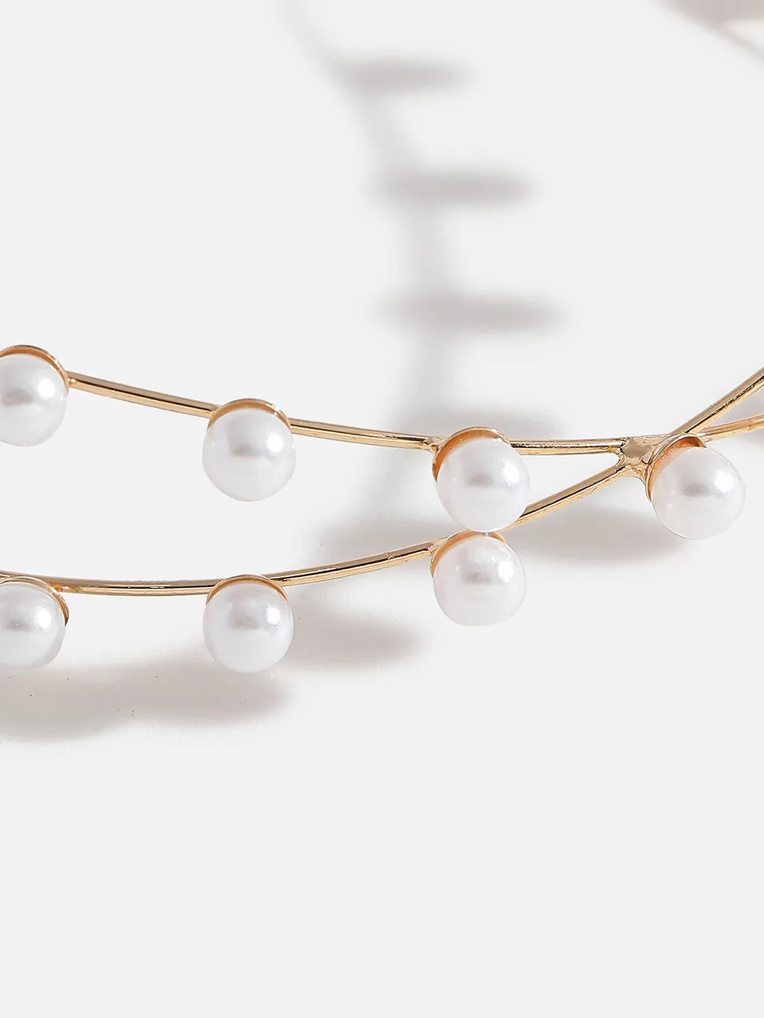 Gold Plated Pearls Hair Band