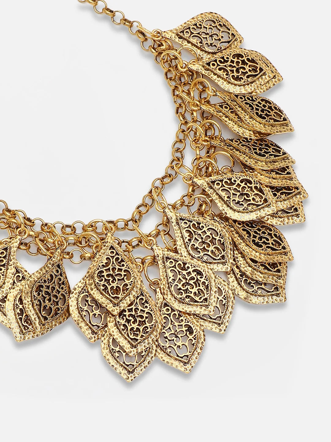 Gold Plated Party Designer Stone Necklace