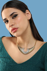 Gold Plated Party Designer Stone Necklace