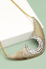 Gold Plated Party Designer Stone Necklace