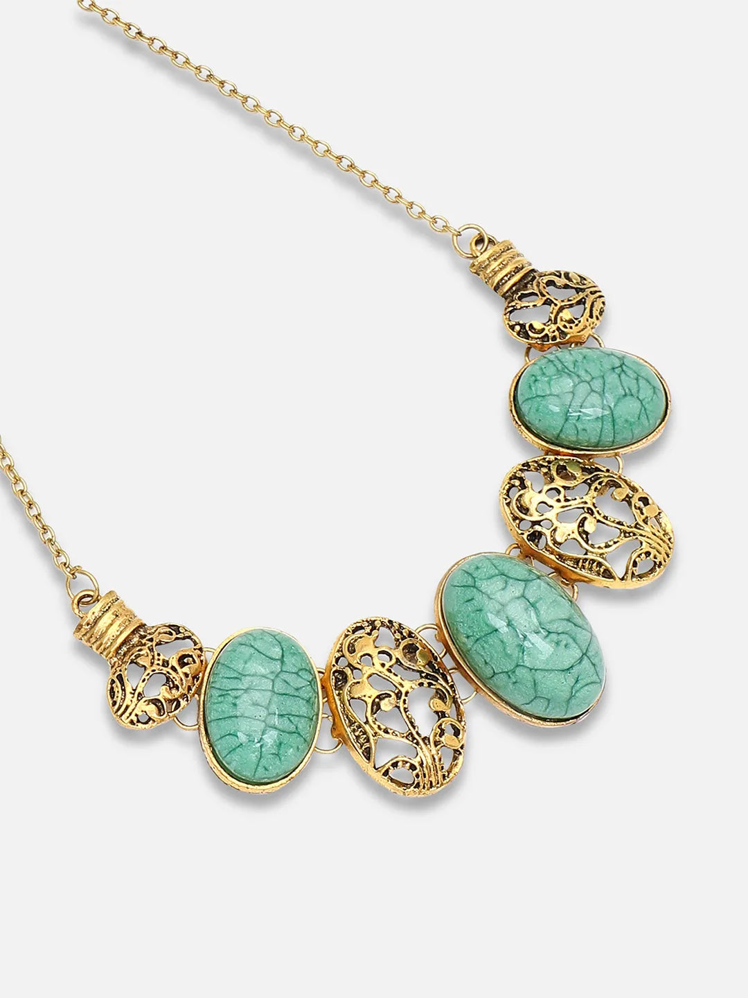 Gold Plated Party Designer Stone Necklace